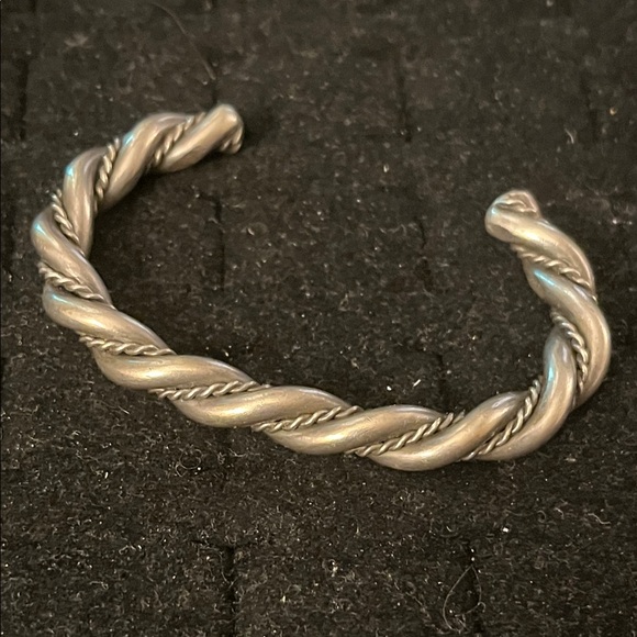 Silver Twisted Rope Bracelet